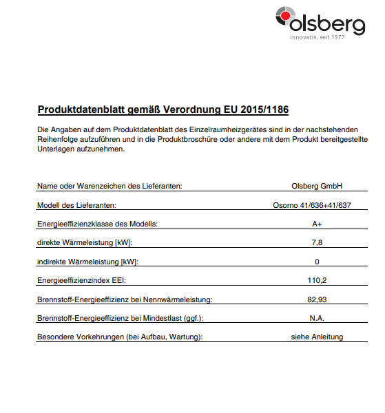 Olsberg OSORNO L Eckkamin