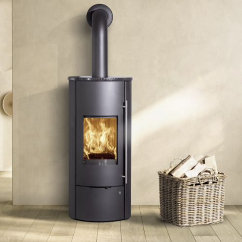 Kaminofen Olsberg, Tolima PowerSystem 11, Stahl schwarz, Verkleidung Sonderglasur Gobi